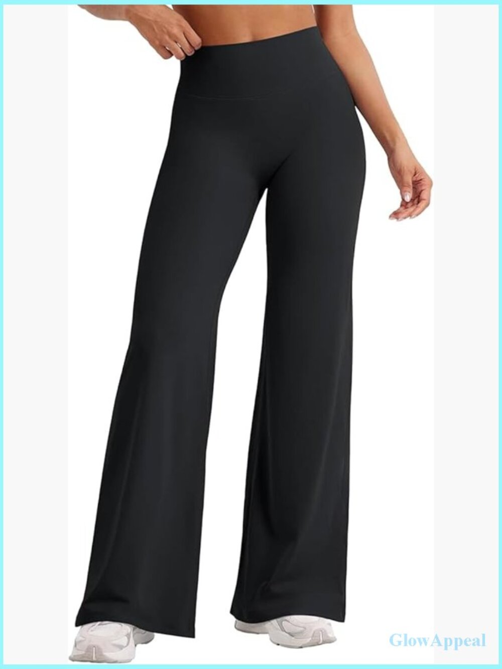 CACRTY Women's High Waist Wide-Leg Yoga Pants Buttery Soft No Front Seam
